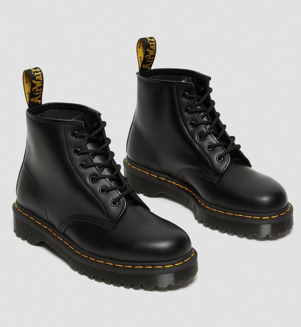 Dr. Martens 101 Bex Smooth Leather Ankle Boots Black