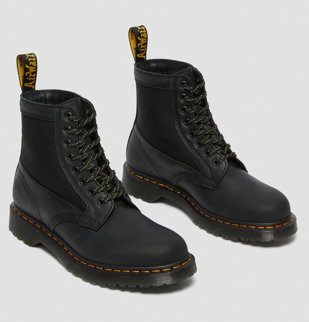 Dr. Martens 1460 Panel Leather Streeter+Extra Tough 50/50 Black
