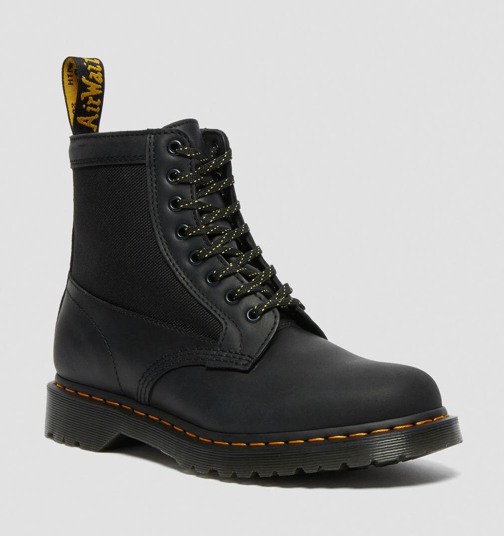 Dr. Martens 1460 Panel Leather Streeter+Extra Tough 50/50 Black