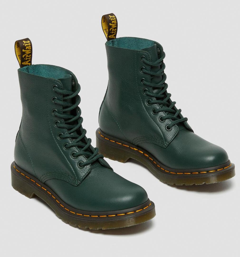 Dr. Martens 1460 Pascal Virginia Leather Ankle Boots Pine Green