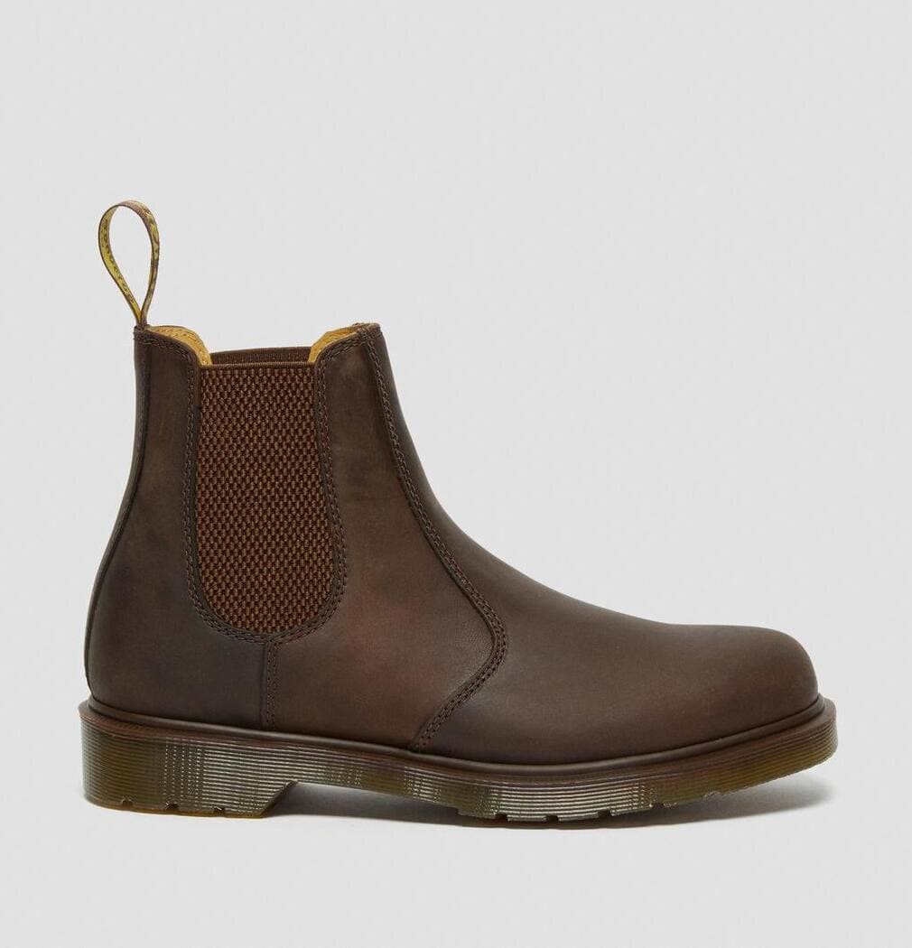 Dr. Martens 2976 Crazy Horse Leather Chelsea Boots Dark Brown
