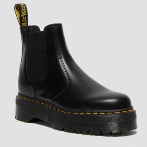 Dr. Martens 2976 Polished Smooth Platform Chelsea Boots Black фото