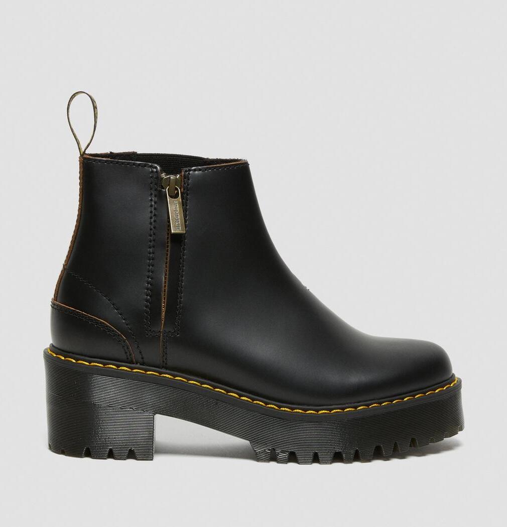 Dr. Martens Rometty II Vintage Smooth Leather Boots Black
