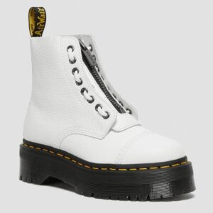 Dr. Martens Sinclair Leather Platform Boots White Milled Nappa фото