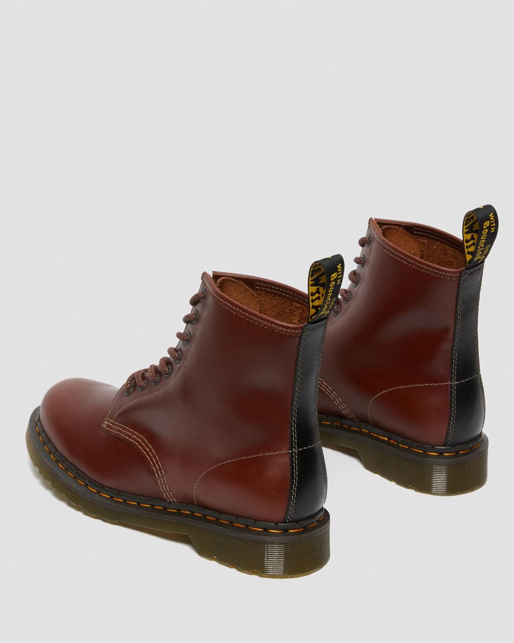Dr. Martens 1460 Abruzzo WP Leather Ankle Boots Brown+Black