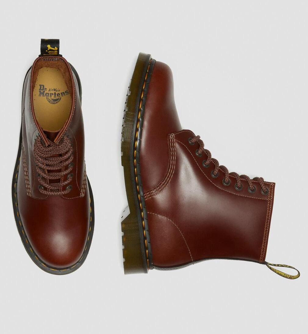Dr. Martens 1460 Abruzzo WP Leather Ankle Boots Brown+Black