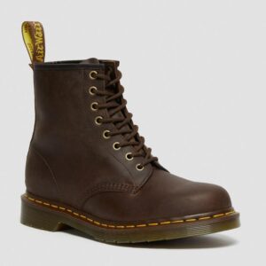 Dr. Martens 1460 Gaucho Crazy Horse Leather Lace Up Boots Brown фото