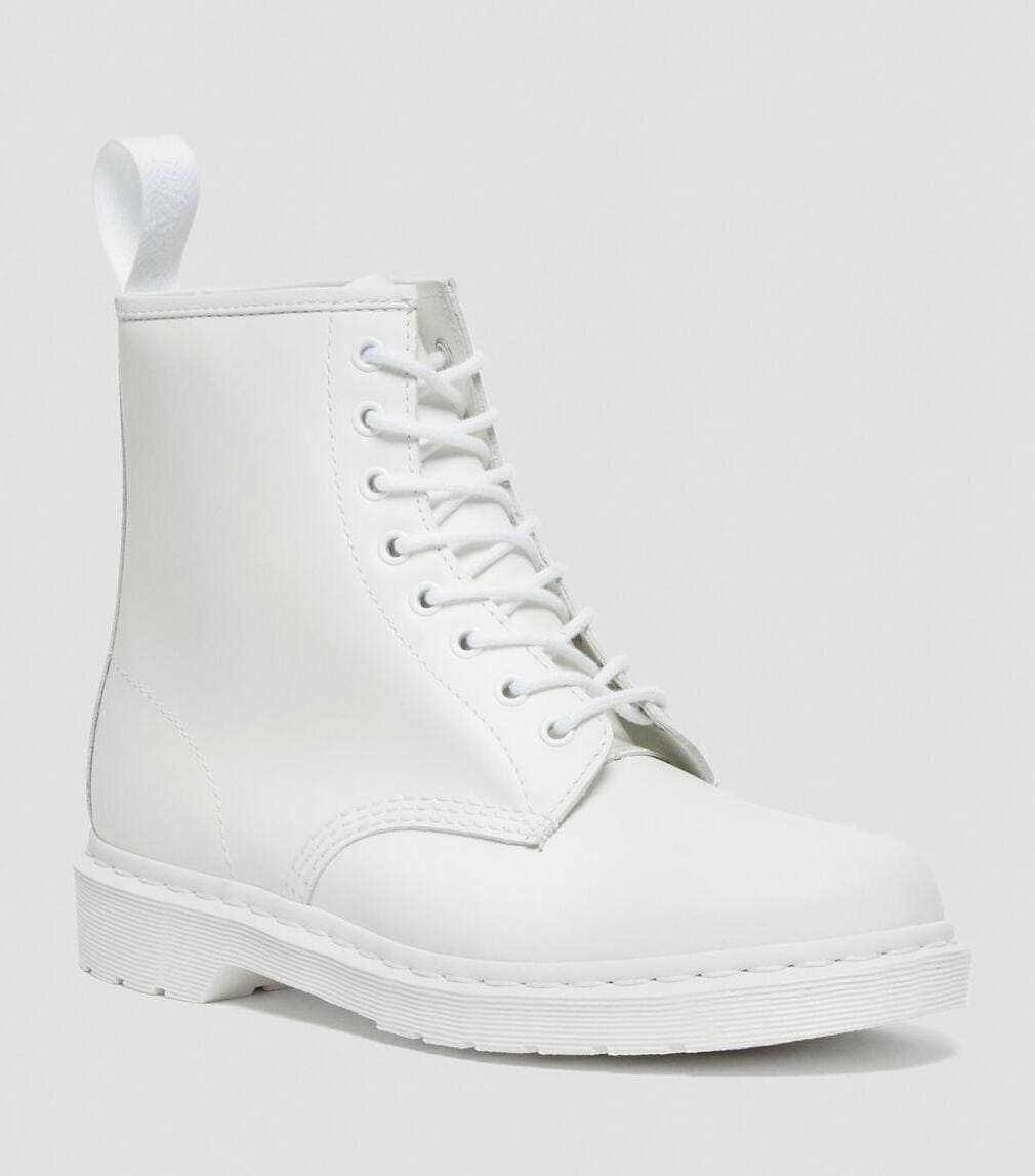 Dr. Martens 1460 Mono Smooth Leather Lace Up Boots White