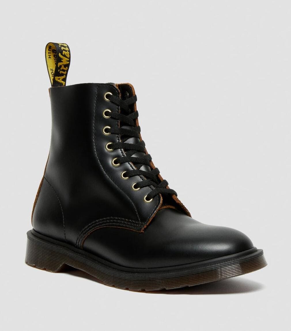 Dr. Martens 1460 Pascal Vintage Smooth Lace Up Boots Black