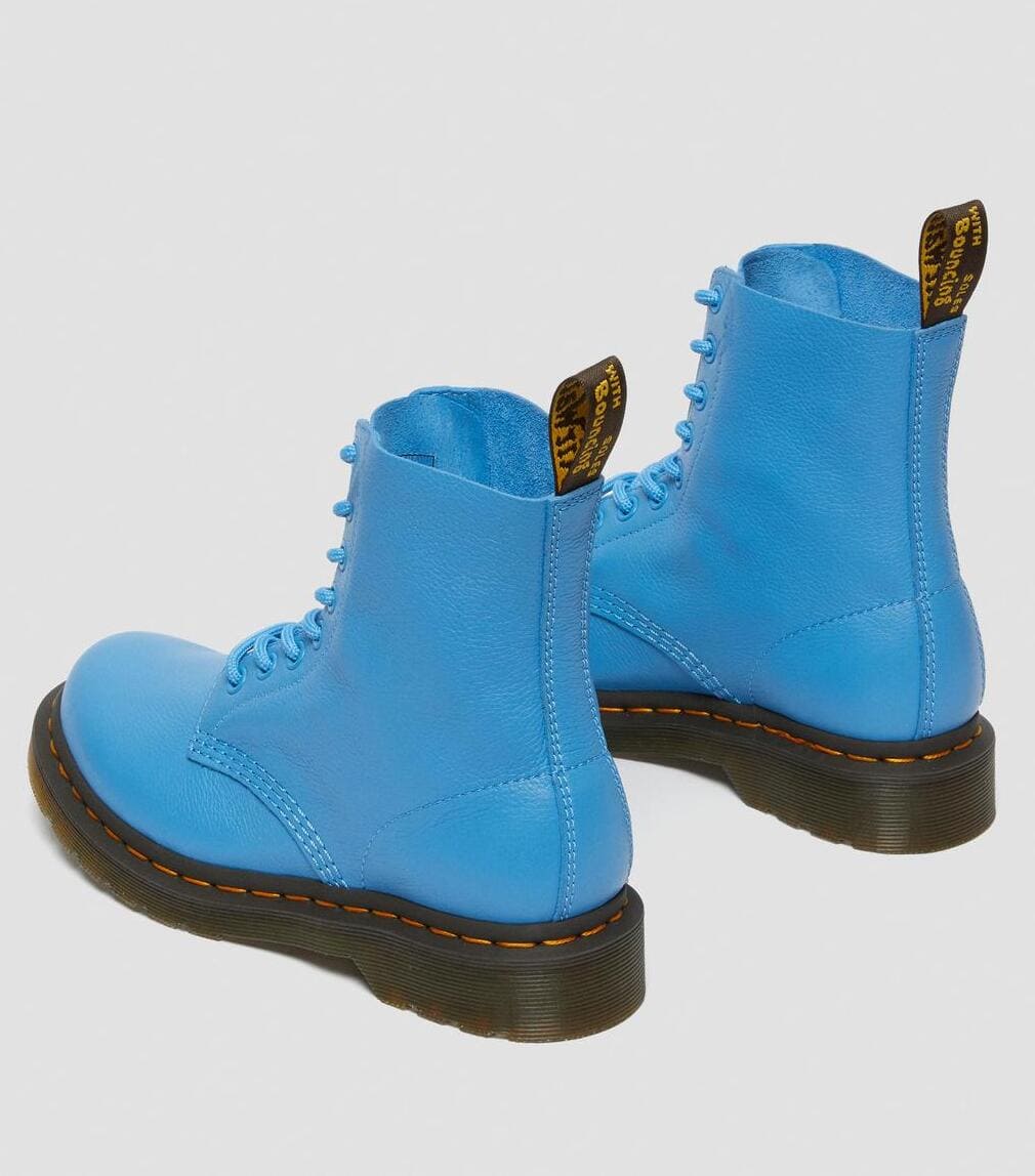 Dr. Martens 1460 Pascal Virginia Leather Ankle Boots Mid Blue