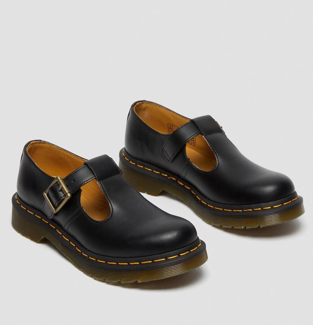 Dr. Martens Polley Smooth Leather Mary Janes Black