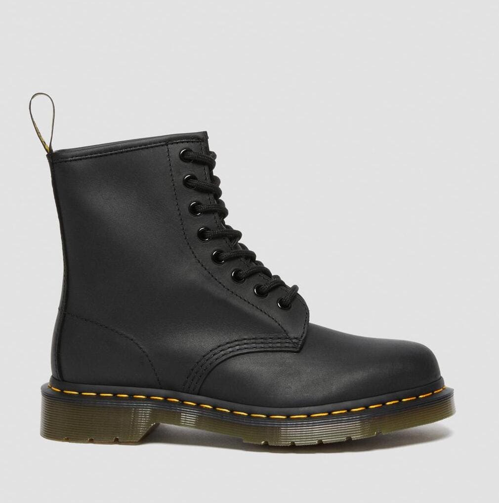 Dr. Martens 1460 Greasy Leather Lace Up Boots Black