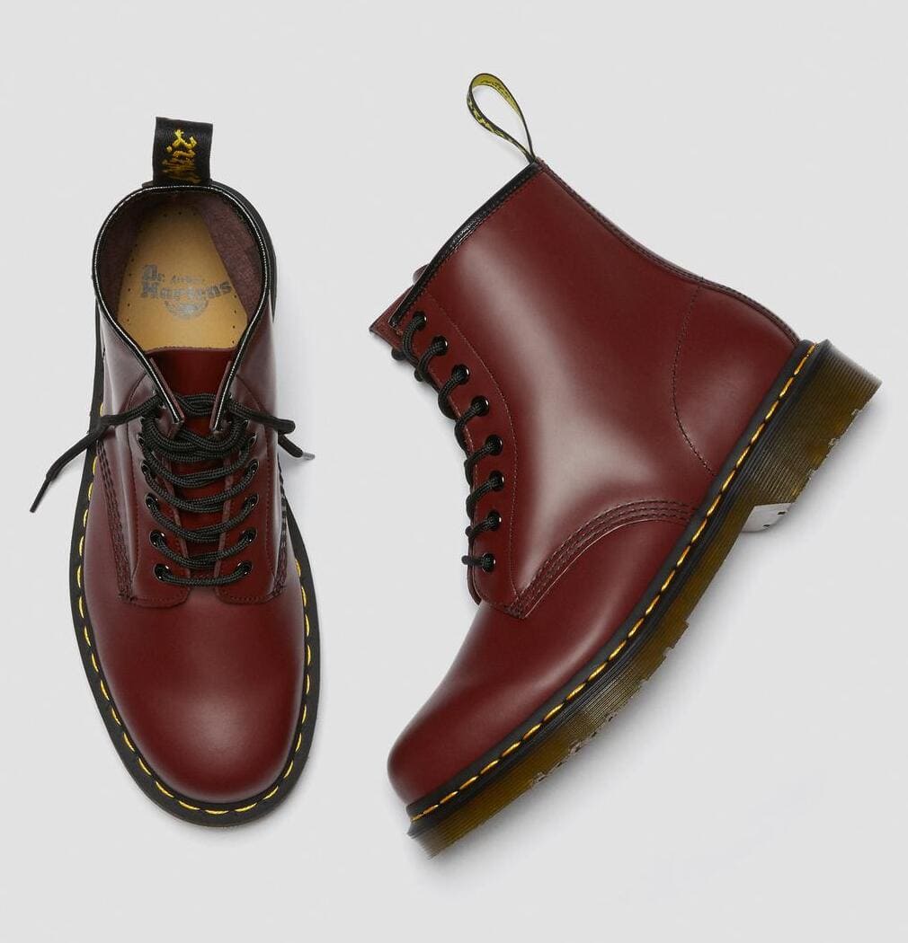Dr. Martens 1460 Smooth Leather Lace Up Boots Cherry Red