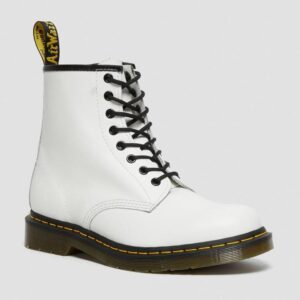 Dr. Martens 1460 Smooth Leather Lace Up Boots White фото