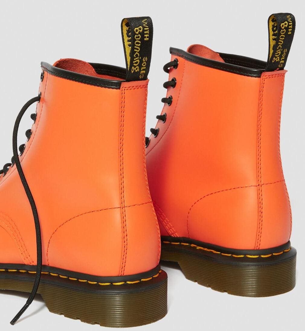 Dr. Martens 1460 Smooth Leather Lace Up Boots Orange