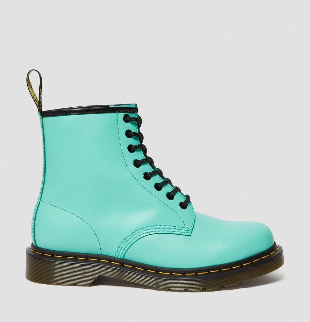 Dr. Martens 1460 Smooth Leather Lace Up Boots Peppermint Green