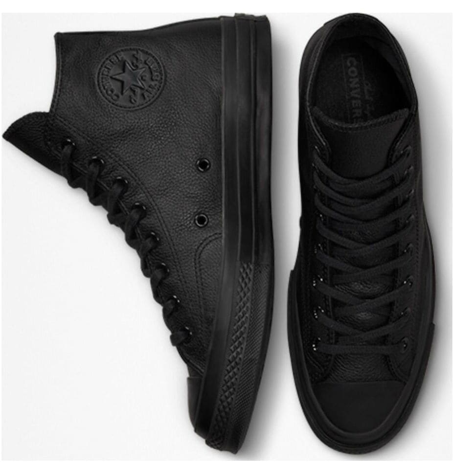 Converse Chuck 70 Tonal Leather High Top Black/Black/Black