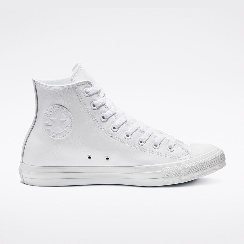 Converse Chuck Taylor All Star High Top Leather White Monochrome