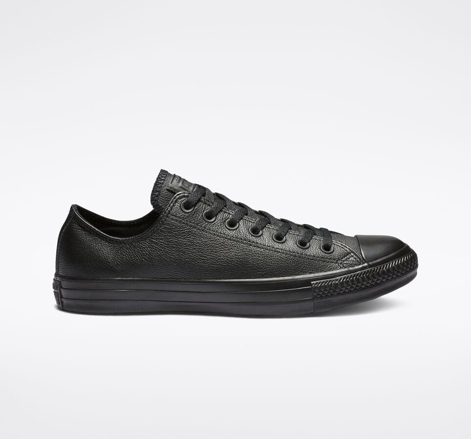 Converse Chuck Taylor All Star Low Top Leather Black Mono