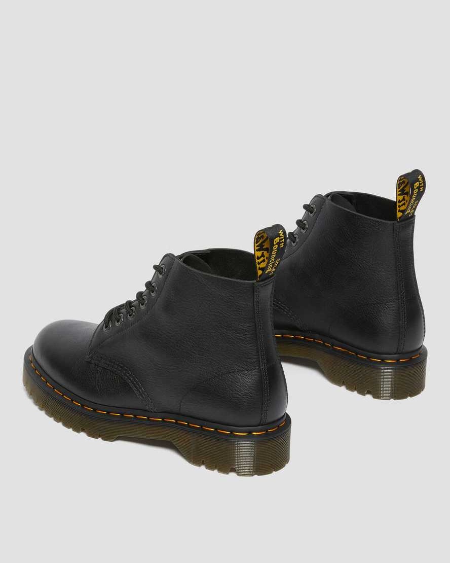 Dr. Martens 101 Bex Pisa Leather Ankle Boots Black