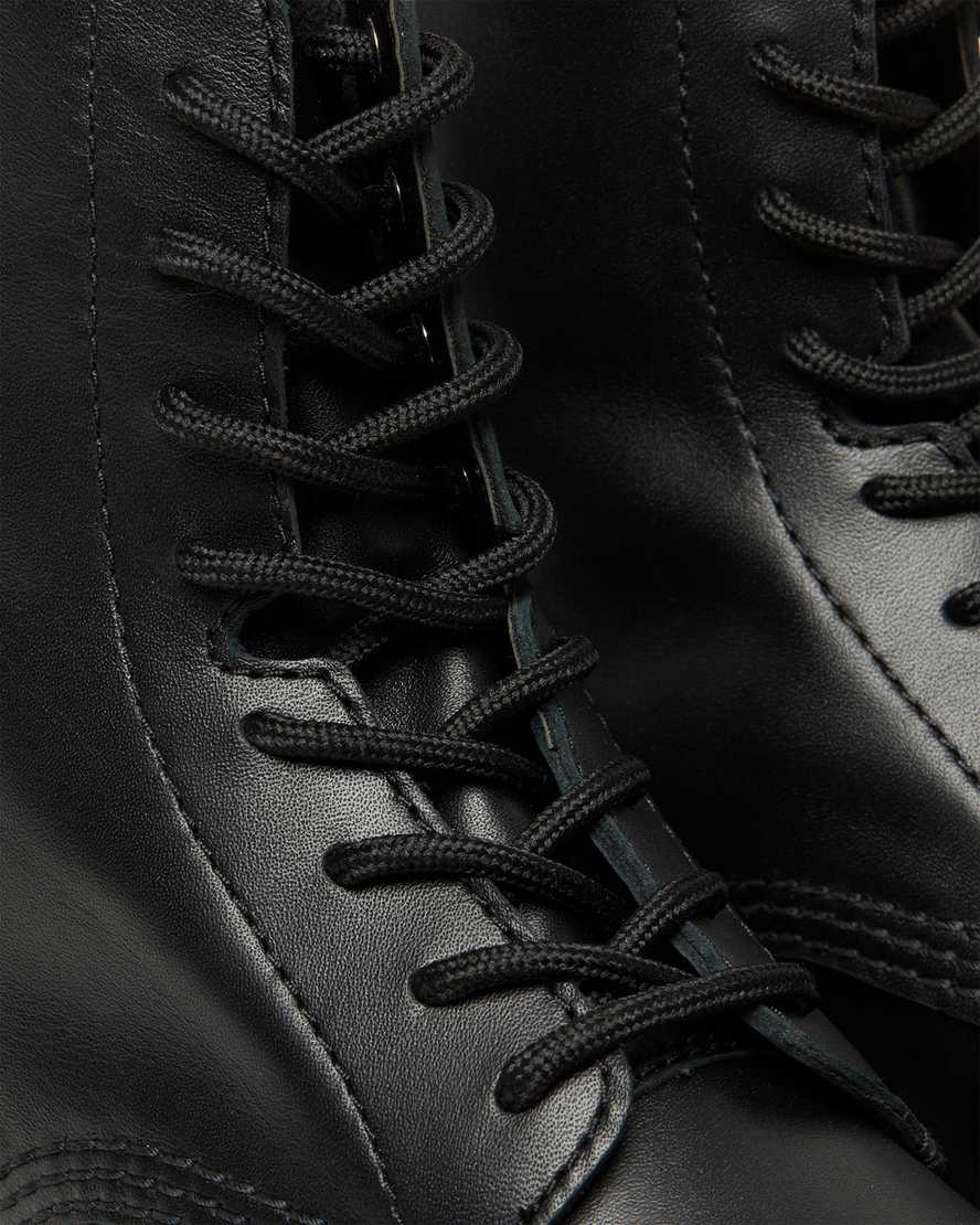 Dr. Martens Audrick Nappa Lux Leather Platform Ankle Boots Black