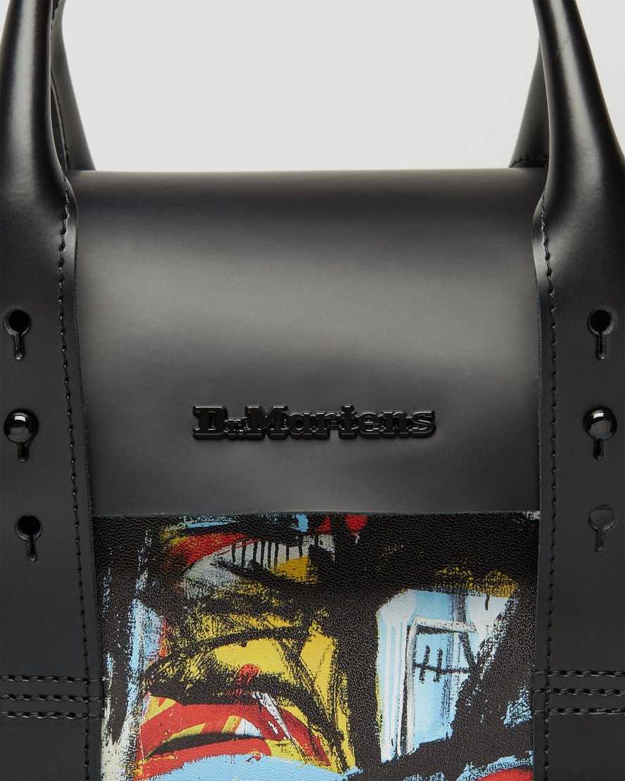Dr. Martens Basquiat Leather Backpack Black Smooth