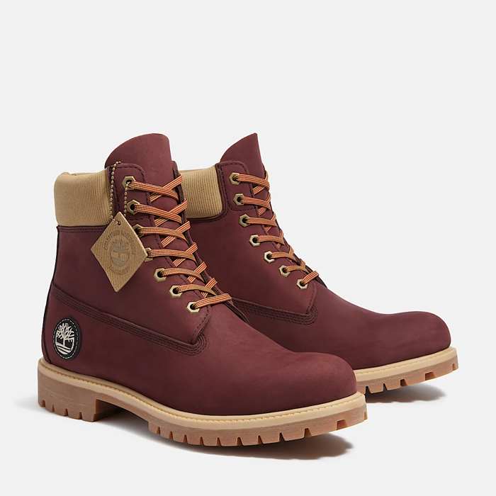 Timberland®-Premium-6Inch-Waterproof-Boot-for-Men-in-Burgundy TB0A2P6WEQ3 Timberland® Premium 6-Inch Waterproof Boot Burgundy — изображение 1